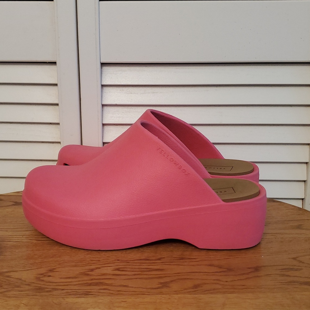 Yellow Box Zippy Pink Clogs, Size 9 - Picture 5 of 8